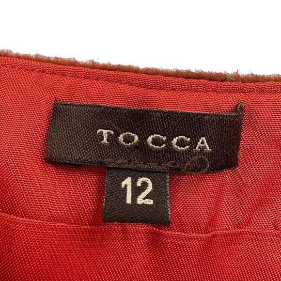 Tocca Skirt 100% Angora Pencil Skinny Womens Size 12 Burnt Sienna Brown Red - Picture 8 of 10